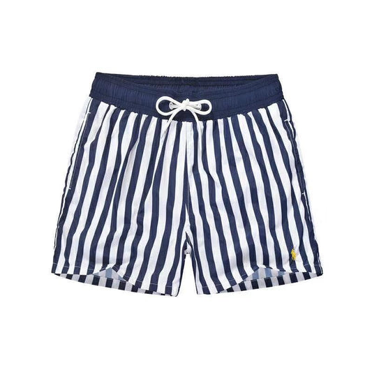 PRL Simple Fashion Blue and White Shorts - Obeezi