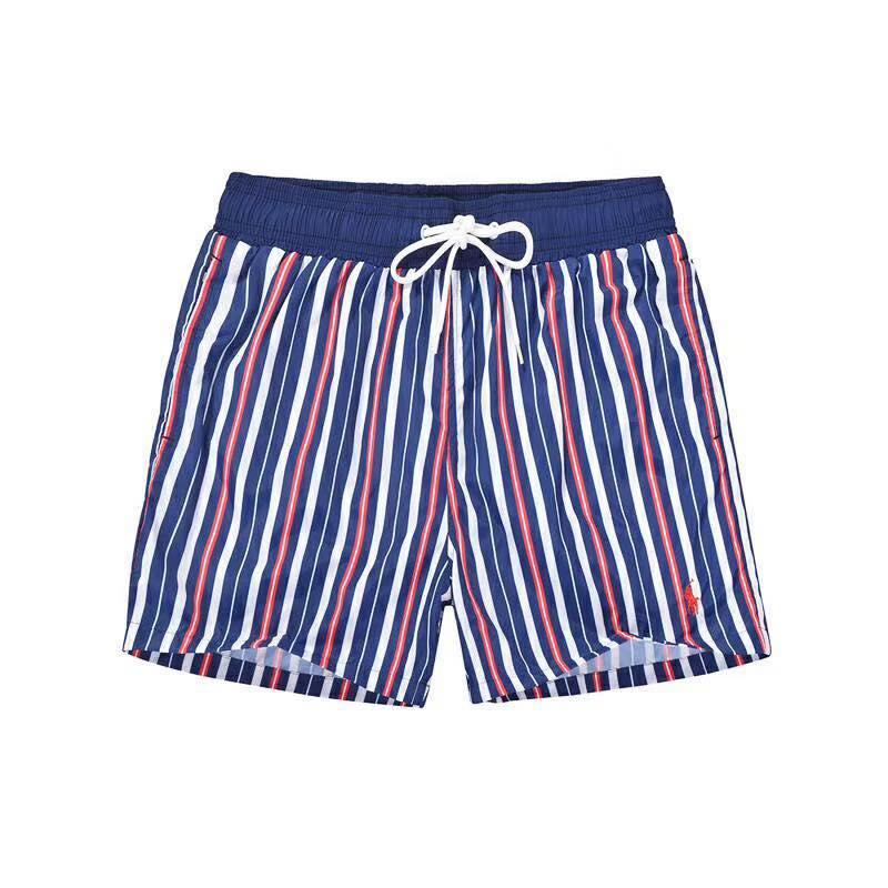 PRL Simple Fashion NavyBlue White and Red Shorts - Obeezi
