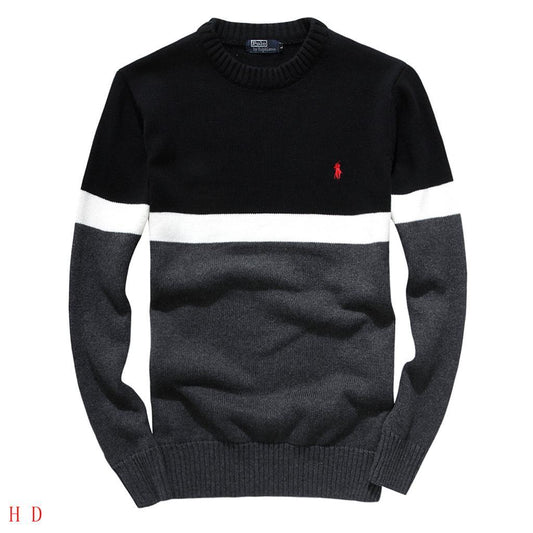 PRL Small Pony Custom Fit Black and Grey Cardigan - - Obeezi