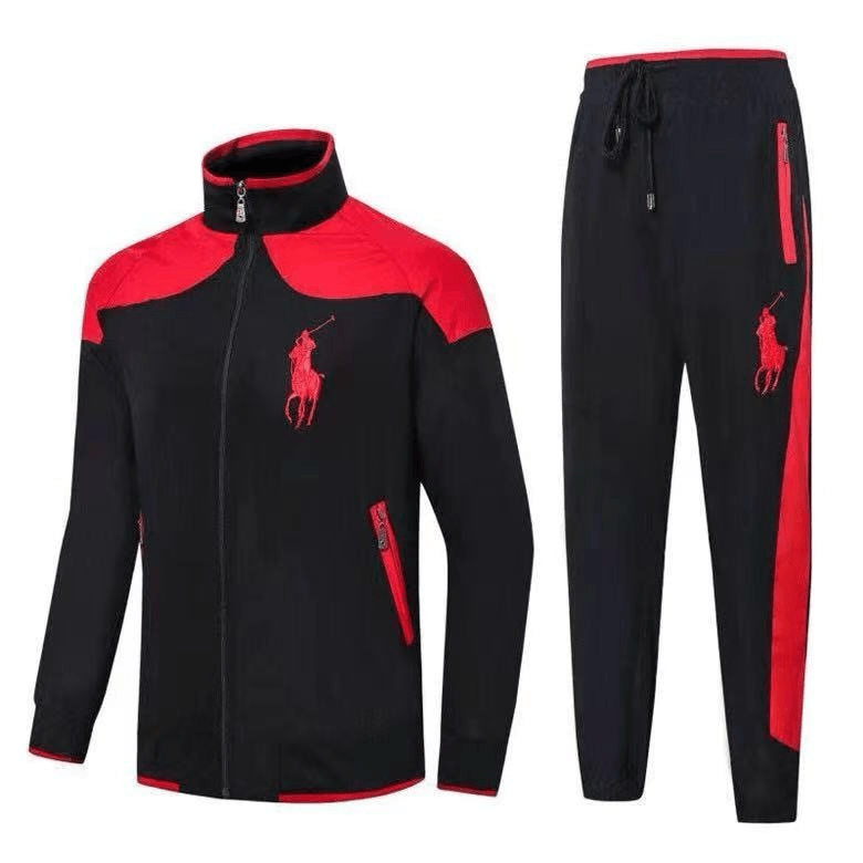 Prl Sustainable Style Big Pony Logo Embroidery Tracksuit - Obeezi.com