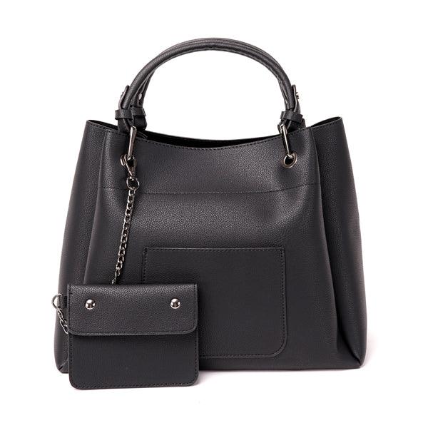 Prolific Colourful 3 in 1 Genuine Leather Women Black Handbags - Obeezi.com