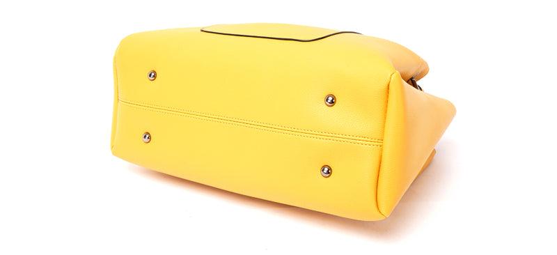 Prolific Colourful 3 in 1 Genuine Leather Women Red Handbags - Obeezi.com