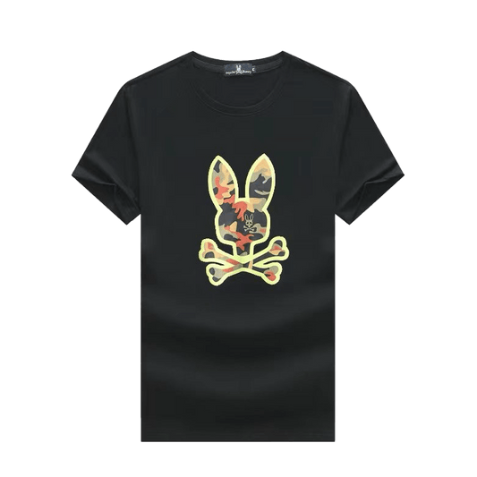 Psy Bunny Classic T-Shirt Hempstead Graphic Designed - Black - Obeezi.com