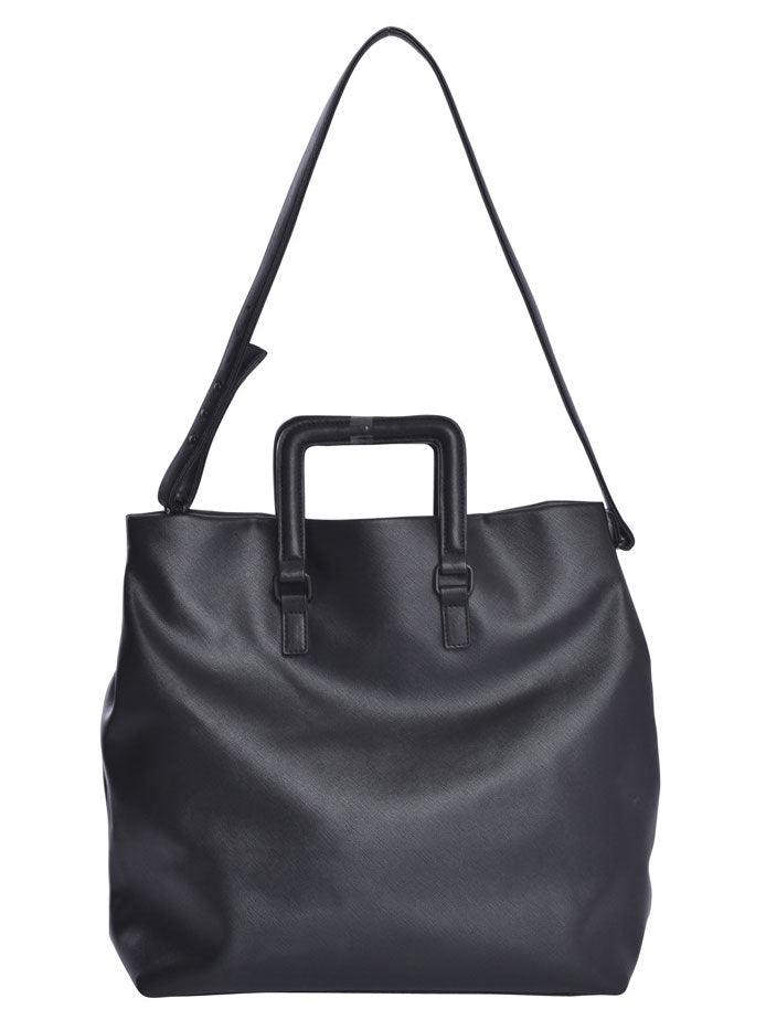 PU Leather Women Tote handbags Black - Obeezi.com