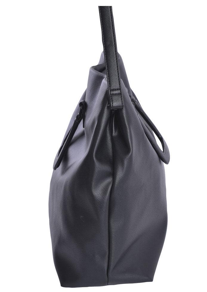 PU Leather Women Tote handbags Black - Obeezi.com