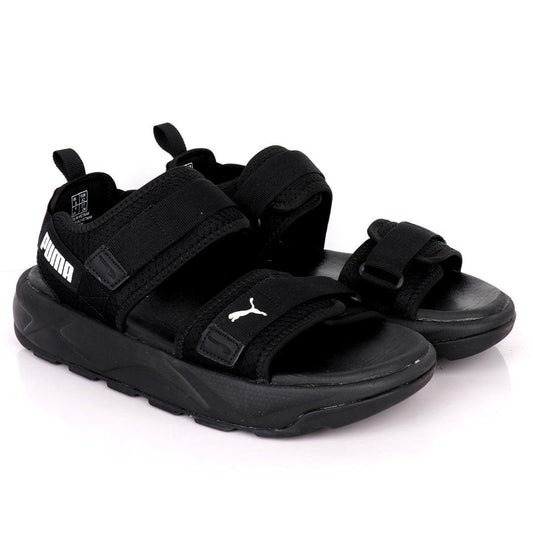 PU Rs Future Rider Sandals Iri Full Black Designed - Obeezi.com