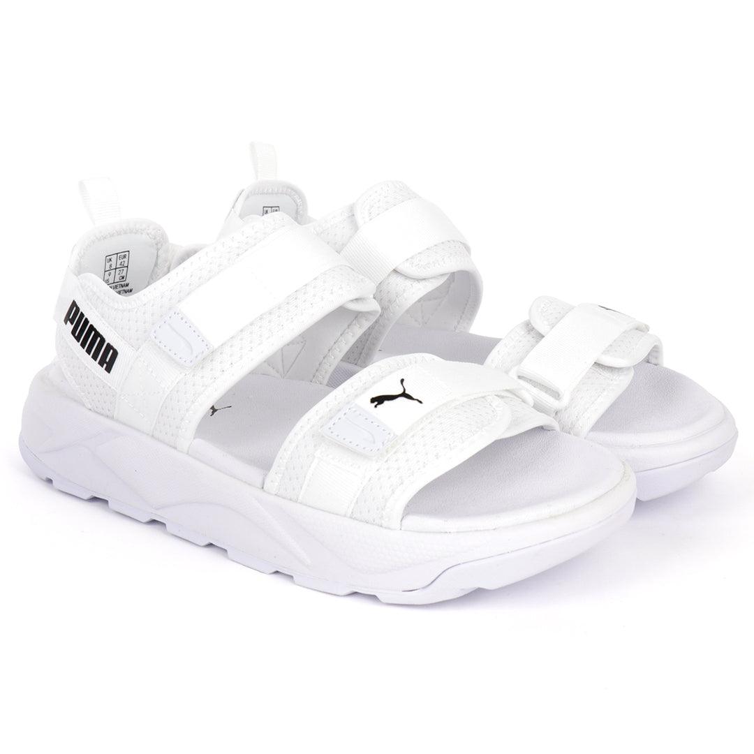 PU Rs Future Rider Sandals Iri Full White Designed - Obeezi.com