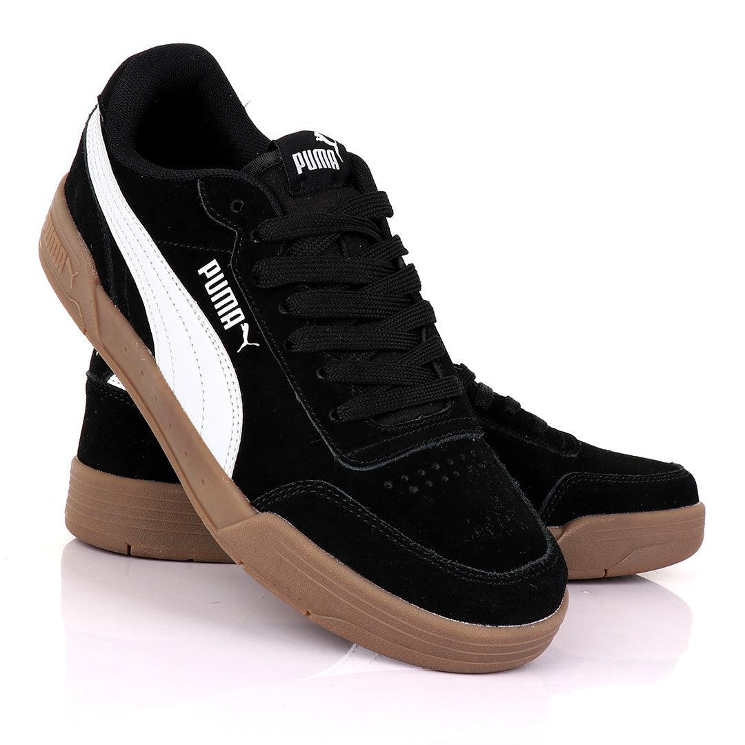 Puma Classic Rs x Toys Black and White Strap Sneakers - Obeezi