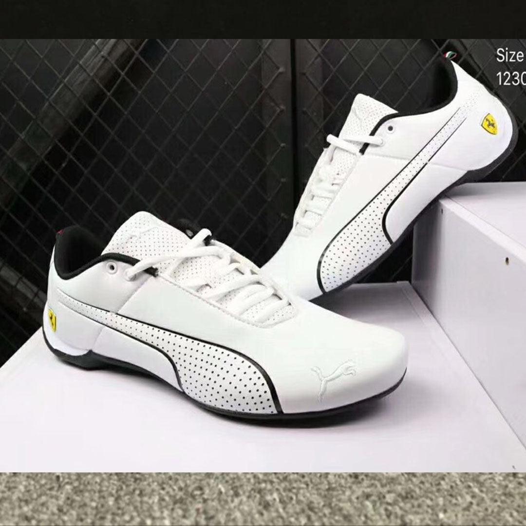 Puma Ferrari Men's Drift Cat 5 Ultra White Shoe - Obeezi