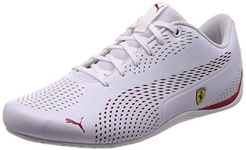 Puma Ferrari SF Drift Cat 5 Ultra II Sneakers- White And Red - Obeezi