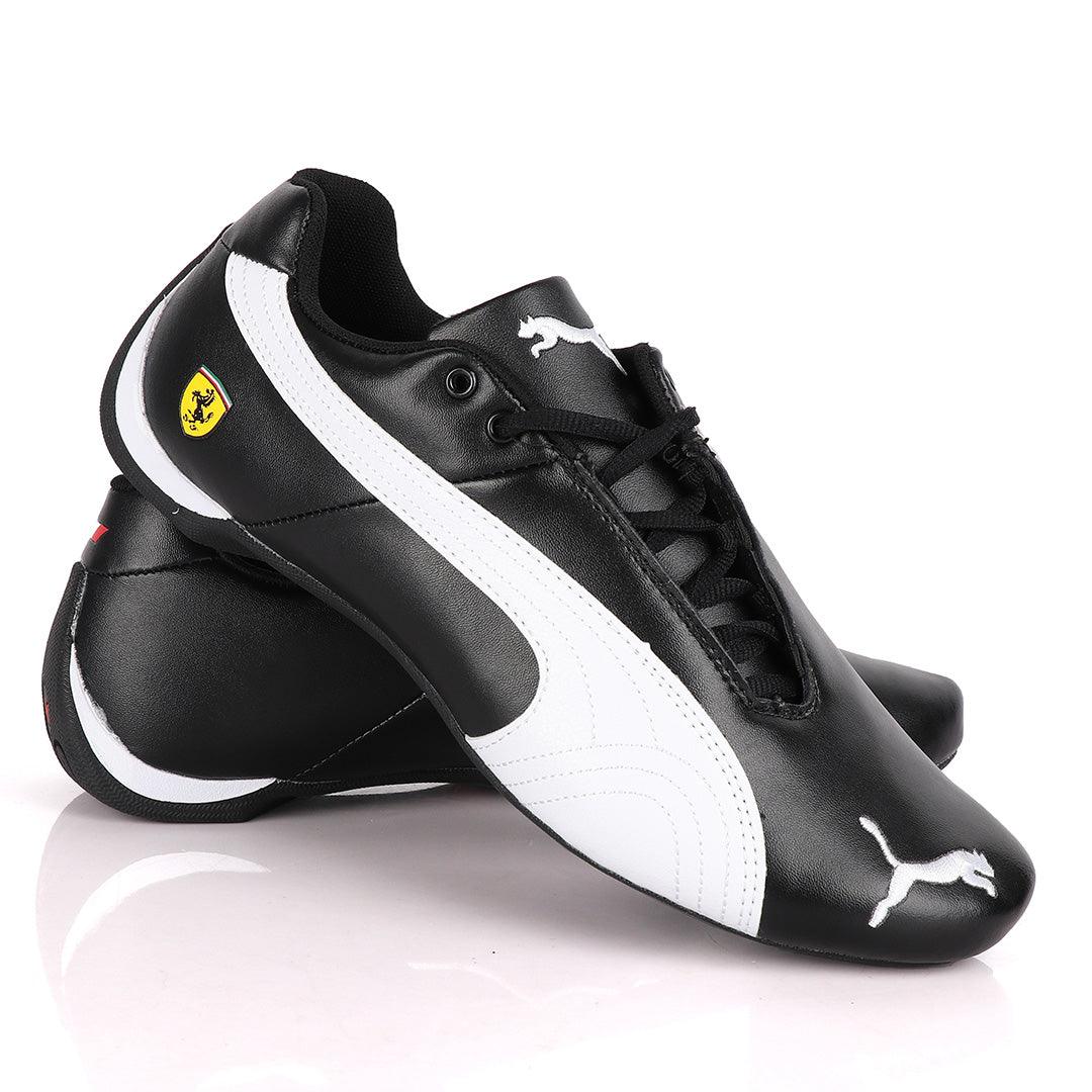 Puma Future Super Cat Leather Sneakers -Black - Obeezi
