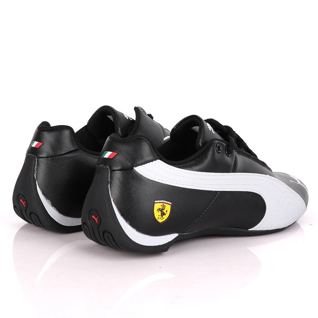 Puma Future Super Cat Leather Sneakers -Black - Obeezi