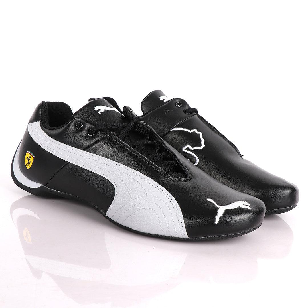 Puma Future Super Cat Leather Sneakers -Black - Obeezi