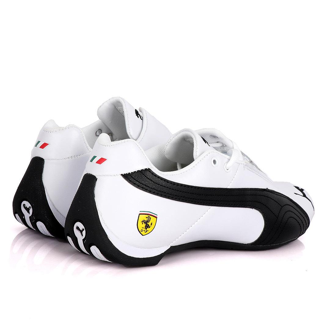 Puma Future Super Cat Leather Sneakers-White - Obeezi