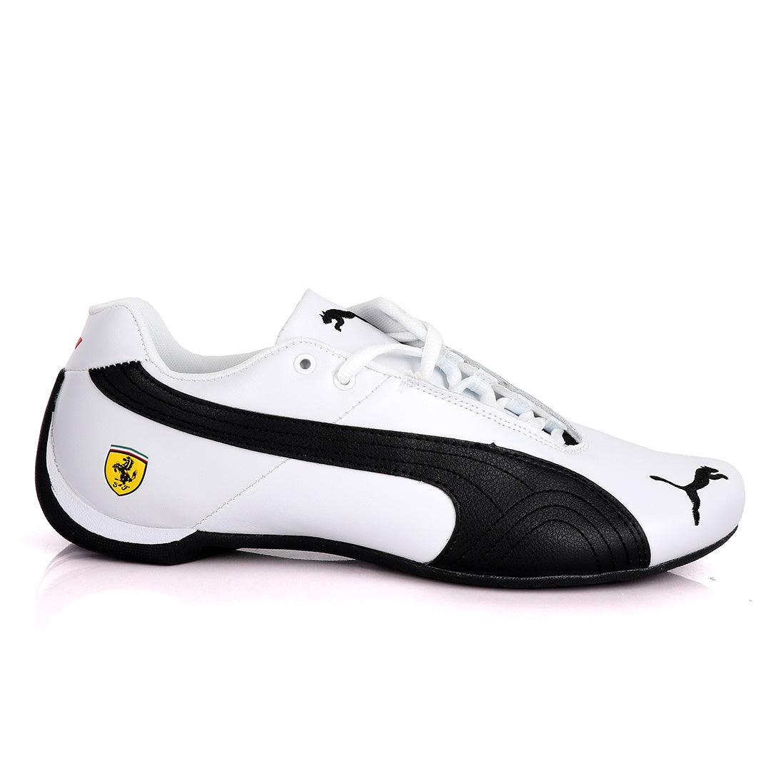 Puma Future Super Cat Leather Sneakers-White - Obeezi