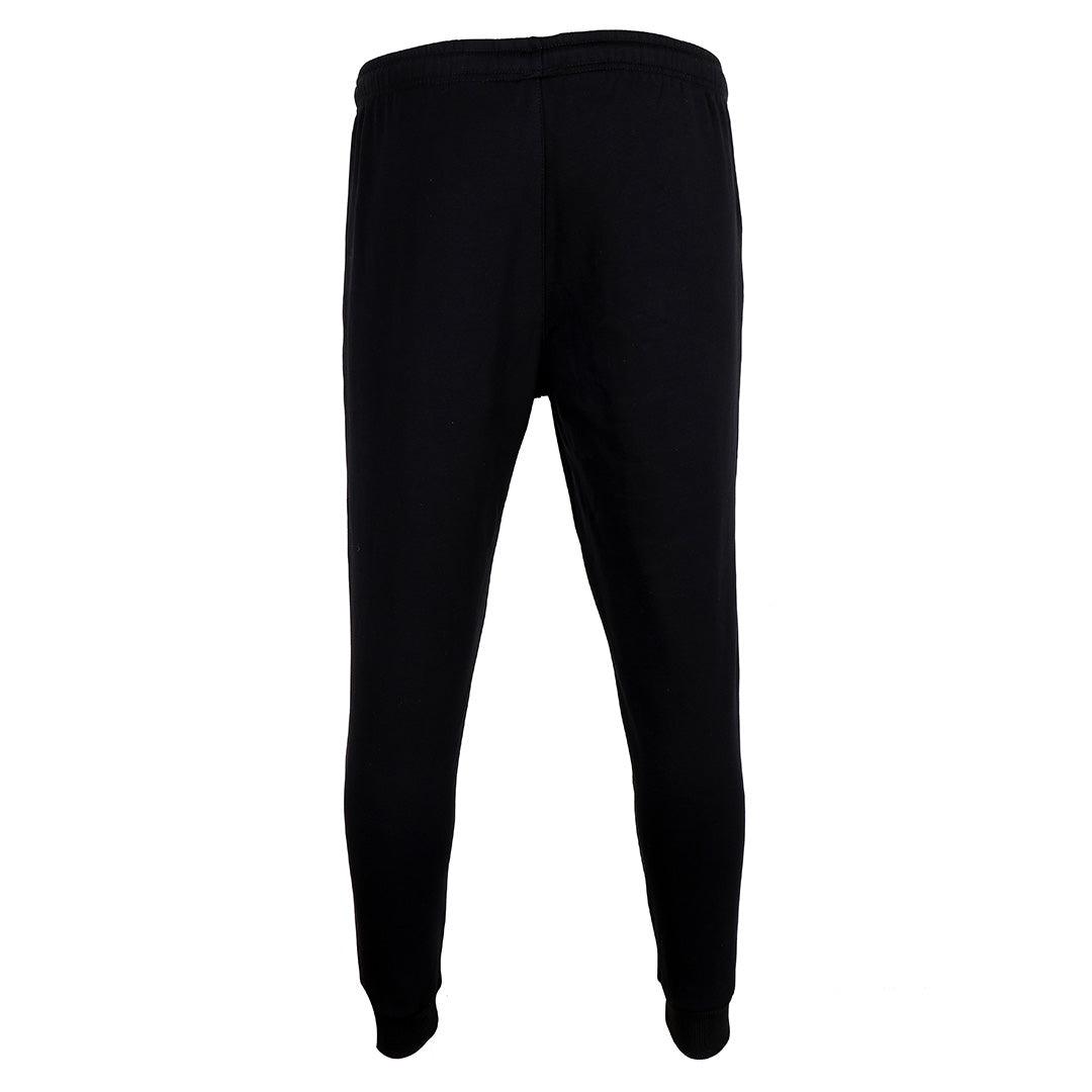 Puma Men's Comfortable Cotton Sweatpants With Bold Side Logo - Black - Obeezi.com