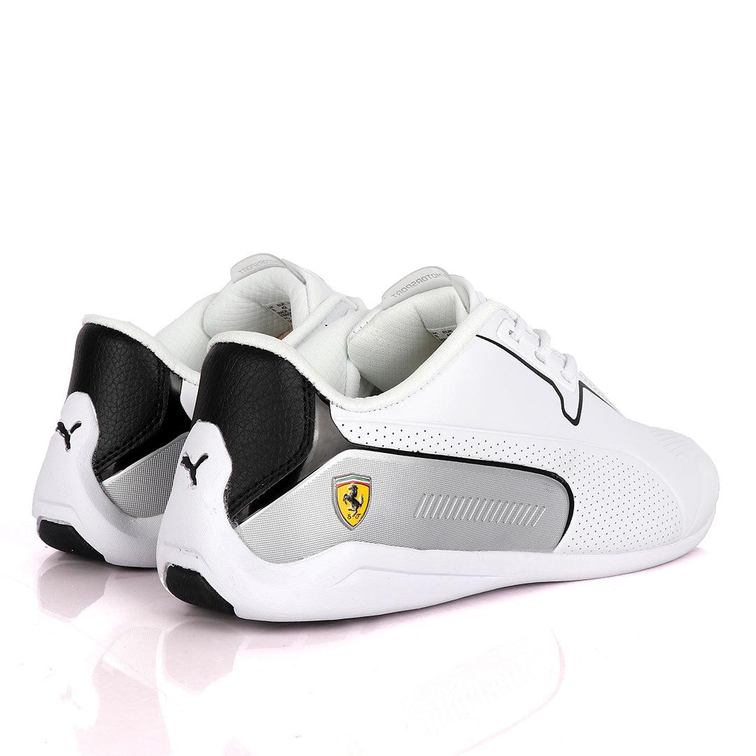 Puma Motor Sport Drift Cat White Leather Sneakers - Obeezi