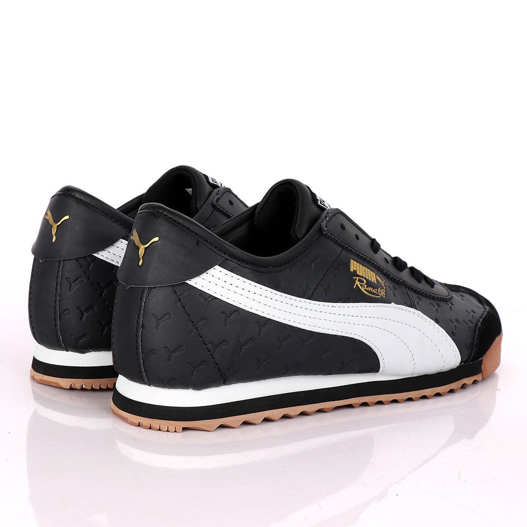 Puma Roma 68 Created Horse Logo Sneaker-Black - Obeezi