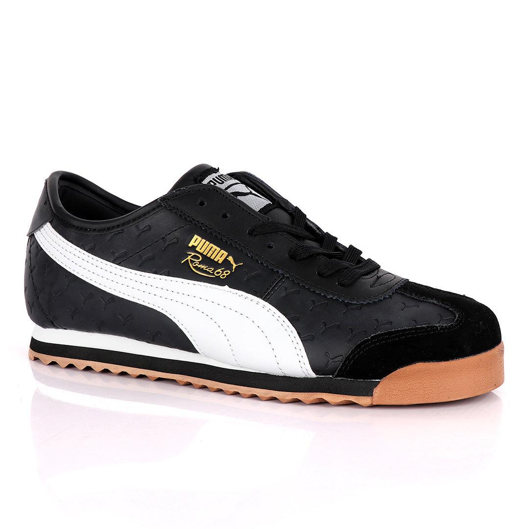 Puma Roma 68 Created Horse Logo Sneaker-Black - Obeezi