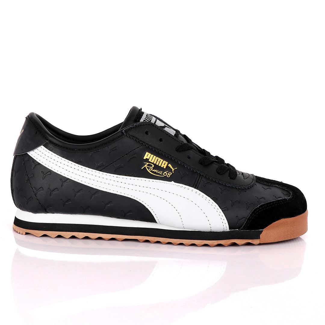 Puma Roma 68 Created Horse Logo Sneaker-Black - Obeezi