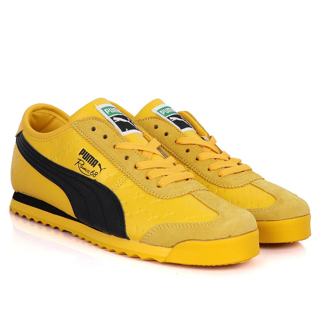 Puma Roma 68 Created Horse Logo Sneaker-Yellow - Obeezi