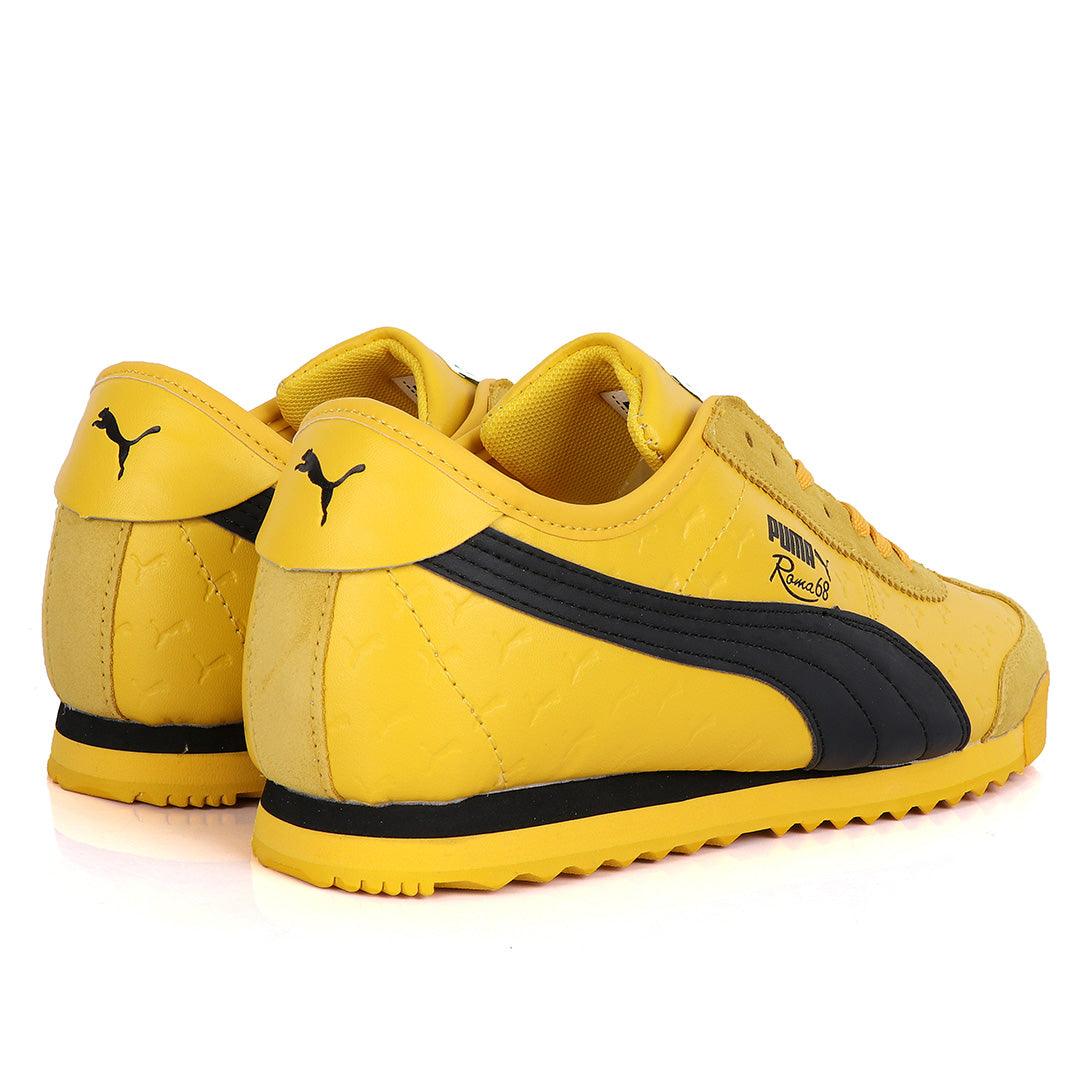 Puma Roma 68 Created Horse Logo Sneaker-Yellow - Obeezi