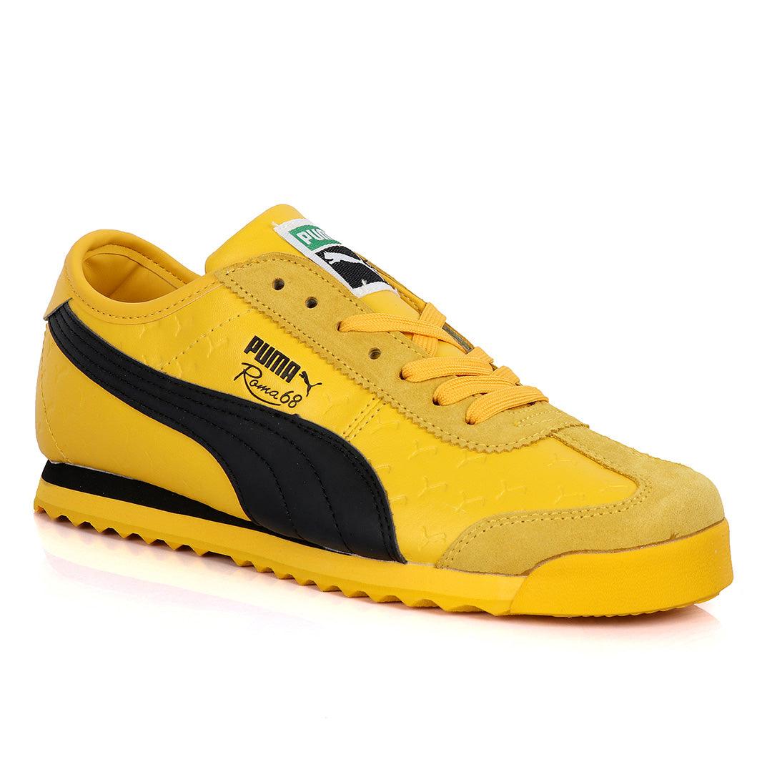 Puma Roma 68 Created Horse Logo Sneaker-Yellow - Obeezi