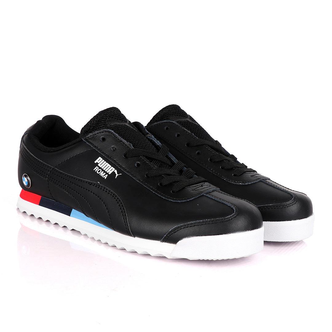Puma Roma Motor Sport Black Sneakers - Obeezi