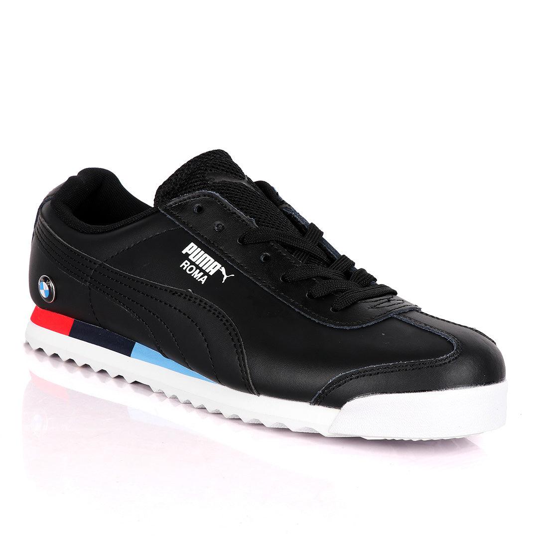 Puma Roma Motor Sport Black Sneakers - Obeezi