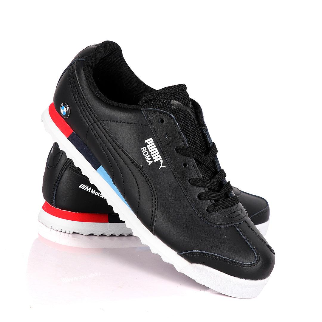 Puma Roma Motor Sport Black Sneakers - Obeezi