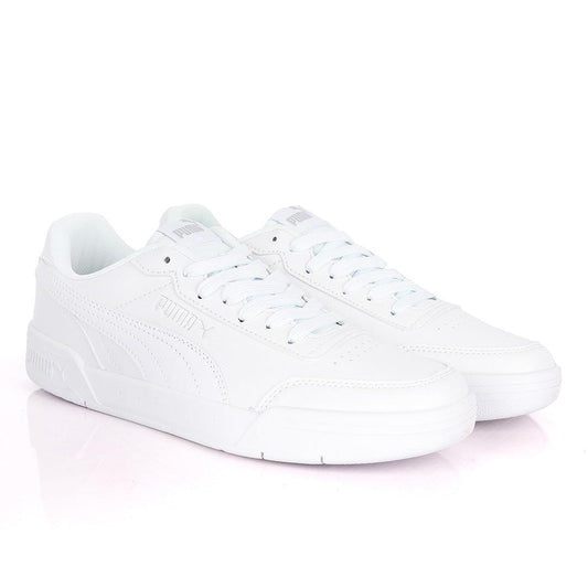 Puma Soft Foam Optimal Comfort All White Leather Sneakers - Obeezi