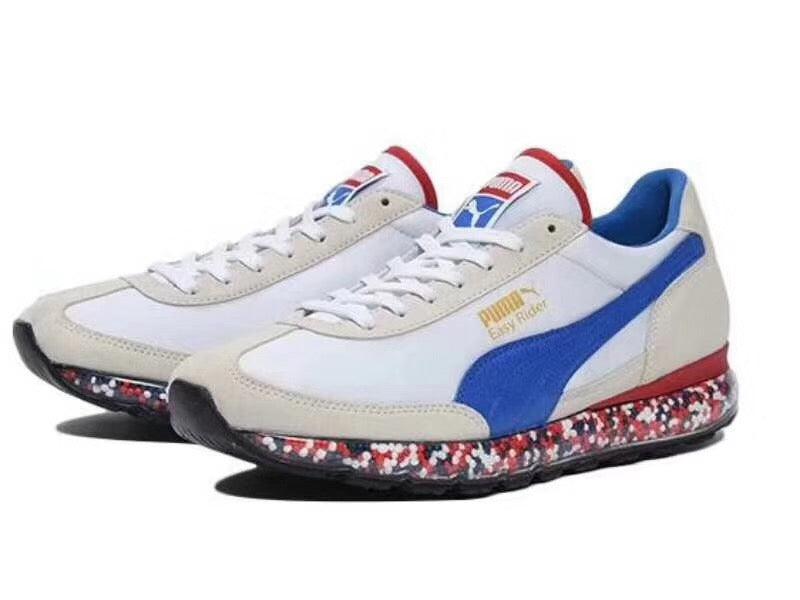Puma Unisex Jamming Easy Rider Sneaker White Blue - Obeezi