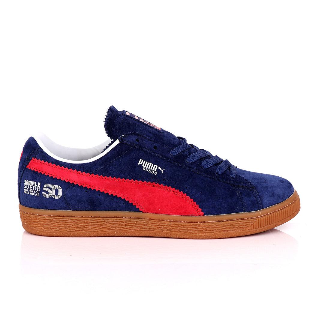 Puma x Michael Lau Suede Classic Navyblue and Red - Obeezi