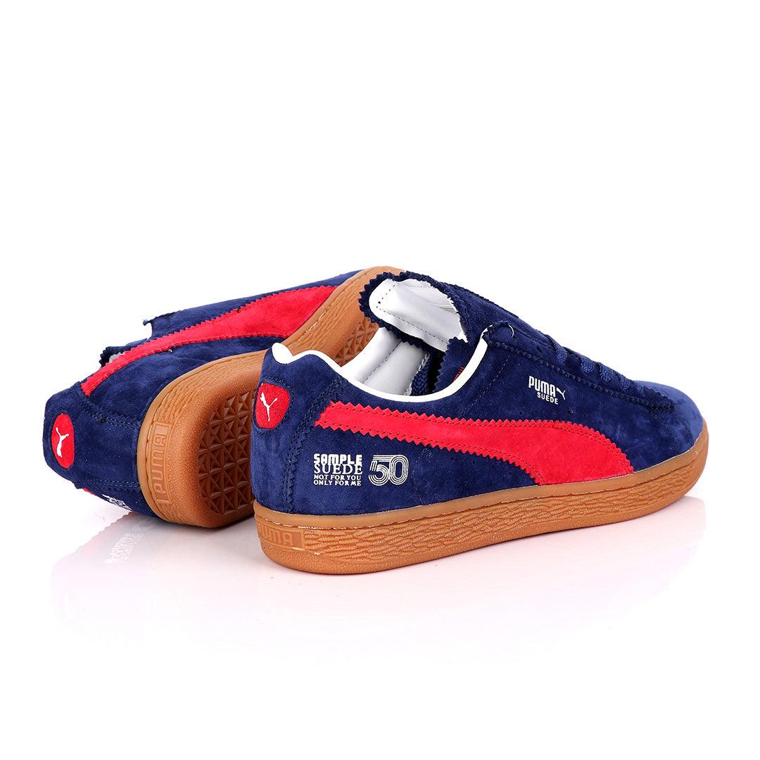 Puma x Michael Lau Suede Classic Navyblue and Red - Obeezi