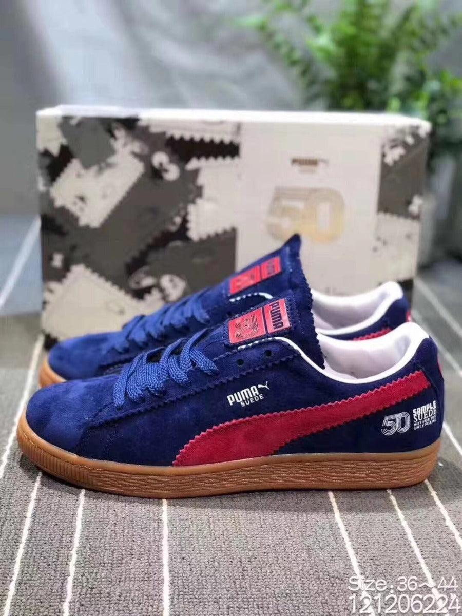 Puma x Michael Lau Suede Classic Navyblue and Red - Obeezi