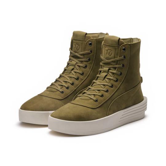 Puma XO Parallel Leather Boot Sneaker Olive Green - Obeezi
