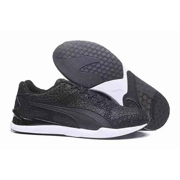 Puma XS500 TK Ultra Graphic Limestone Black White Sneakers - Obeezi