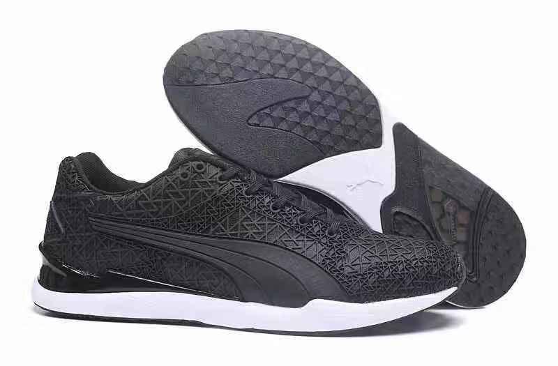 Puma XS500 TK Ultra Graphic Limestone Black White Sneakers - Obeezi
