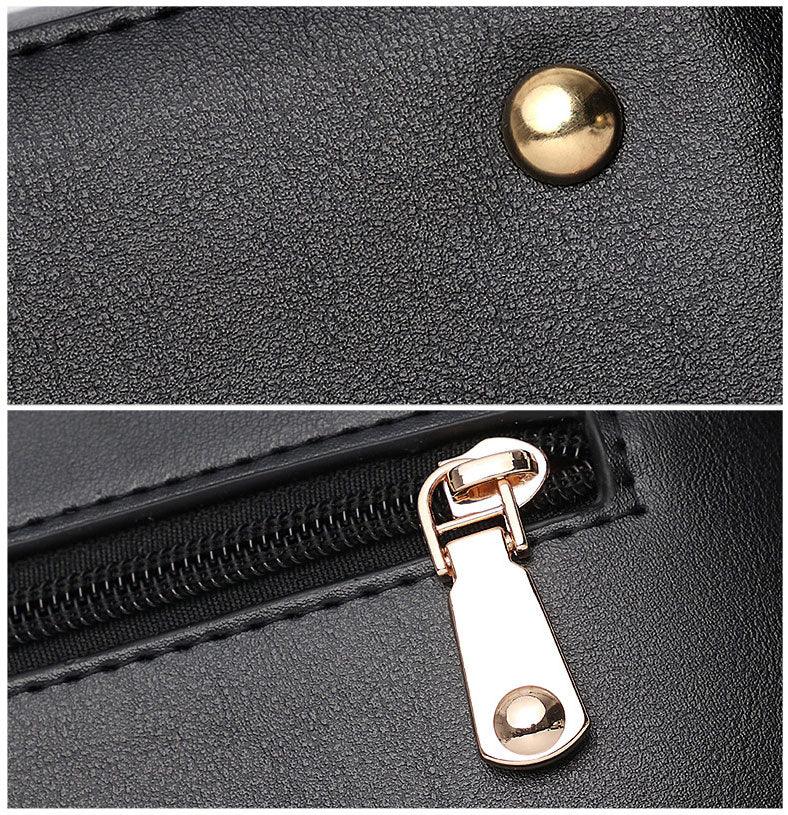 Purple Black French Fur Cham Shape Tote Handbag - Obeezi.com