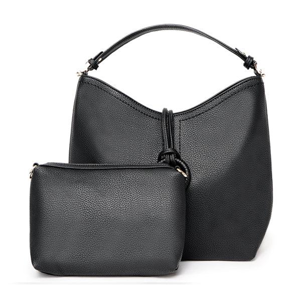 Quality Design Women's Tote Bag 2 in 1 Set Handbags Black - Obeezi.com