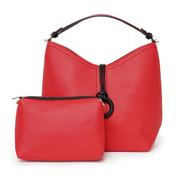 Quality Design Women's Tote Bag 2 in 1 Set Handbags-Red - Obeezi.com