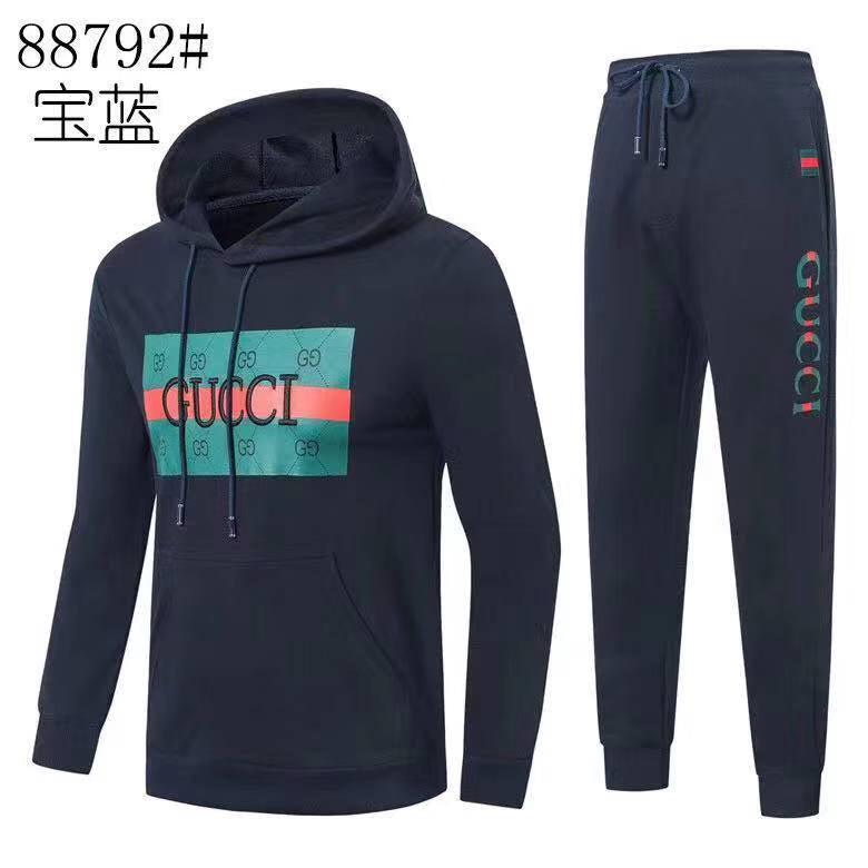 Quality NavyBlue Front Design Cotten Tracksuits - Obeezi