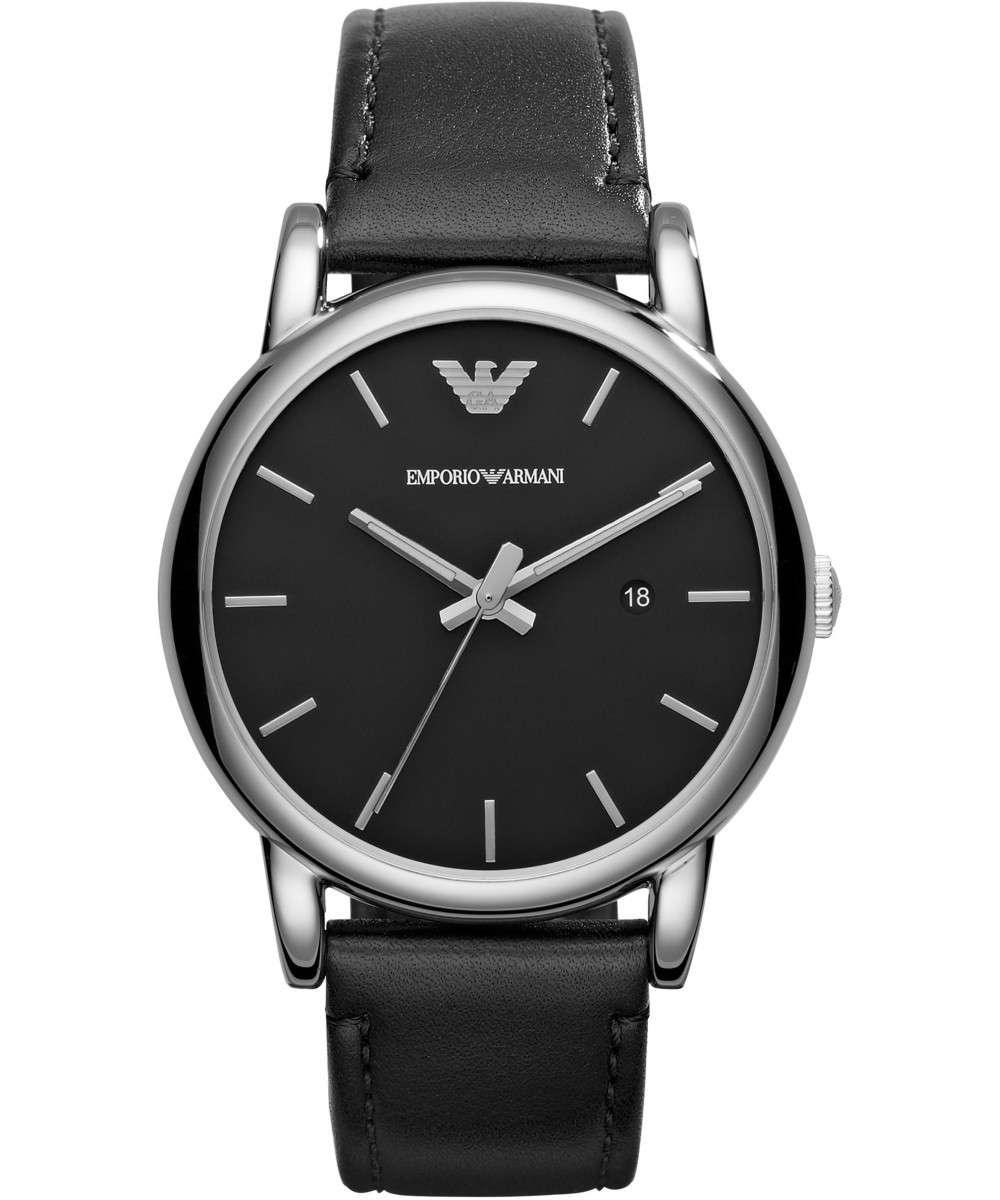 Quartz stainless steel black/silver Leather Watch - Obeezi.com