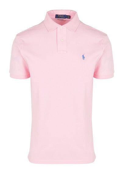 R L Custom Fit Men's Shortsleeve Small Pony Polo Pink - Obeezi
