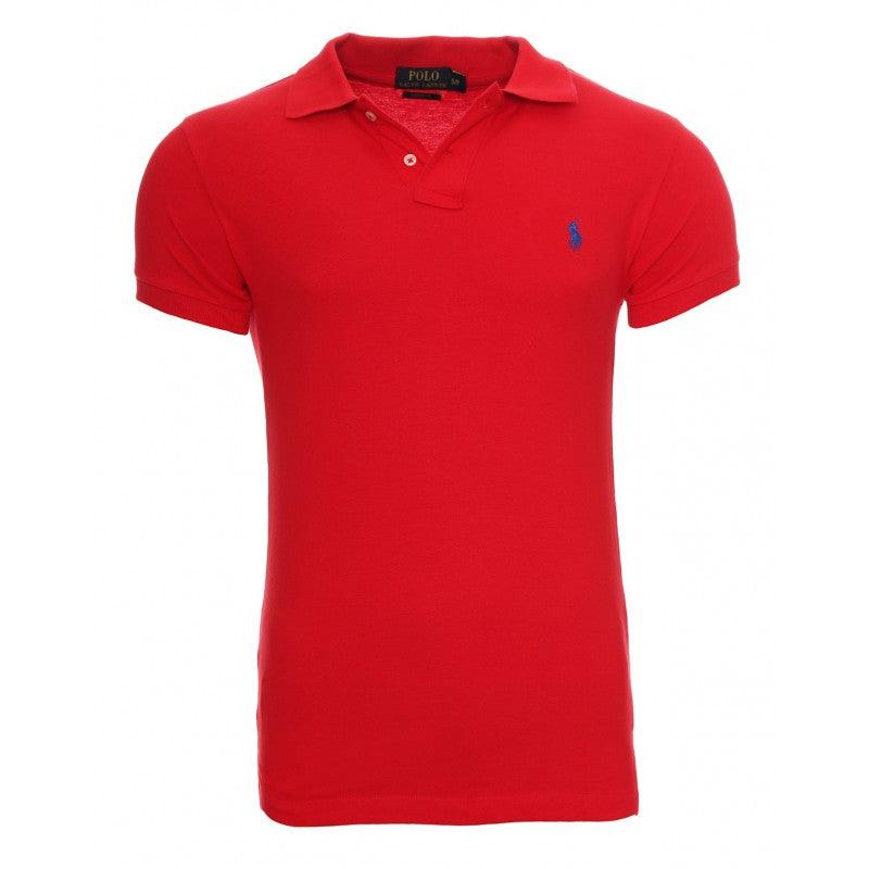 R L Custom Fit Men's Shortsleeve Small Pony Polo Red - Obeezi