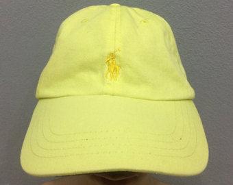 R L Embroidery Small Pony Classic Baseball Cap Lime Green - Obeezi.com