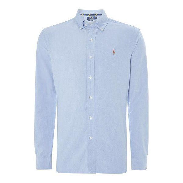 R L Fit Oxford Button-Down Pony Logo Shirt - Skyblue - Obeezi