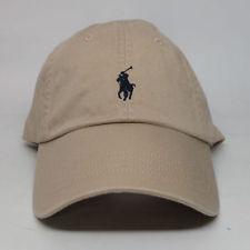 R L Signature Pony Classic Khaki Cap-Biege - Obeezi.com