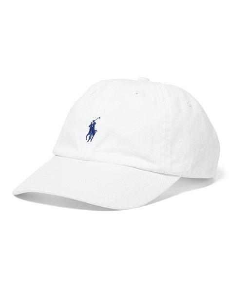 R L Signature Pony Classic Khaki Cap-White - Obeezi.com