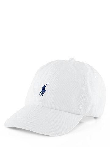 R L Signature Pony Classic Khaki Cap-White - Obeezi.com